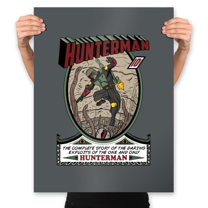 Hunter Man - Prints Posters RIPT Apparel 18x24 / Charcoal