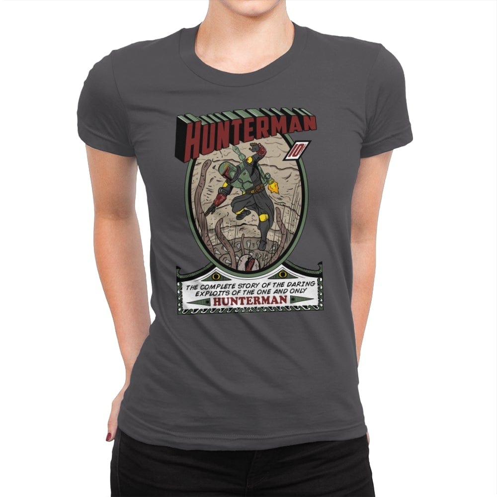 Hunter Man - Womens Premium T-Shirts RIPT Apparel Small / Heavy Metal