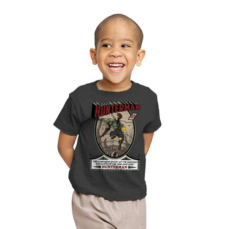 Hunter Man - Youth T-Shirts RIPT Apparel X-small / Charcoal