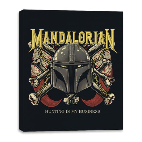 Hunting is my Business - Canvas Wraps Canvas Wraps RIPT Apparel 16x20 / Black