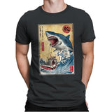Hunting the Shark in Japan - Mens Premium T-Shirts RIPT Apparel Small / Heavy Metal