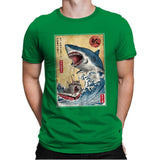 Hunting the Shark in Japan - Mens Premium T-Shirts RIPT Apparel Small / Kelly