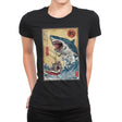 Hunting the Shark in Japan - Womens Premium T-Shirts RIPT Apparel Small / Black