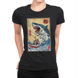 Hunting the Shark in Japan - Womens Premium T-Shirts RIPT Apparel Small / Black