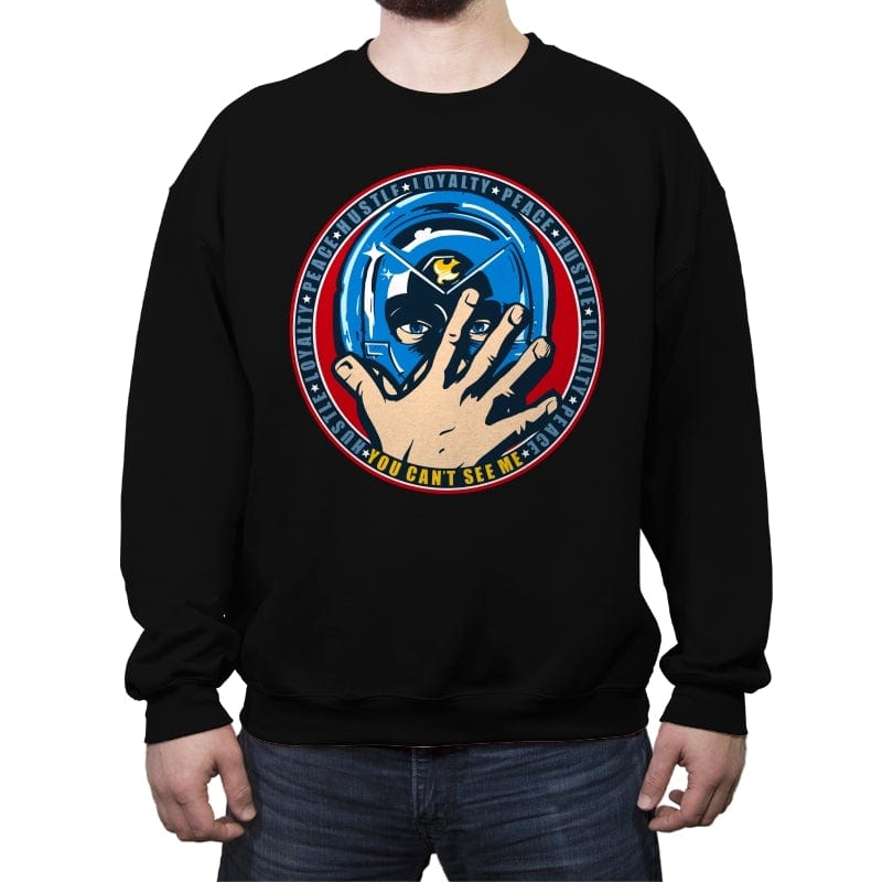 Hustle. Loyalty. PEACE! - Crew Neck Sweatshirt Crew Neck Sweatshirt RIPT Apparel Small / Black