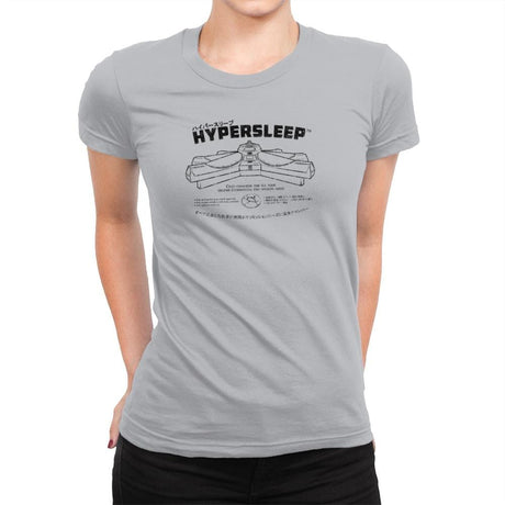 Hypersleep - Extraterrestrial Tees - Womens Premium T-Shirts RIPT Apparel Small / Heather Grey