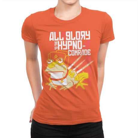 Hypno Comrade Exclusive - Womens Premium T-Shirts RIPT Apparel Small / Classic Orange