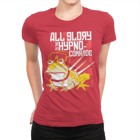 Hypno Comrade Exclusive - Womens Premium T-Shirts RIPT Apparel Small / Red