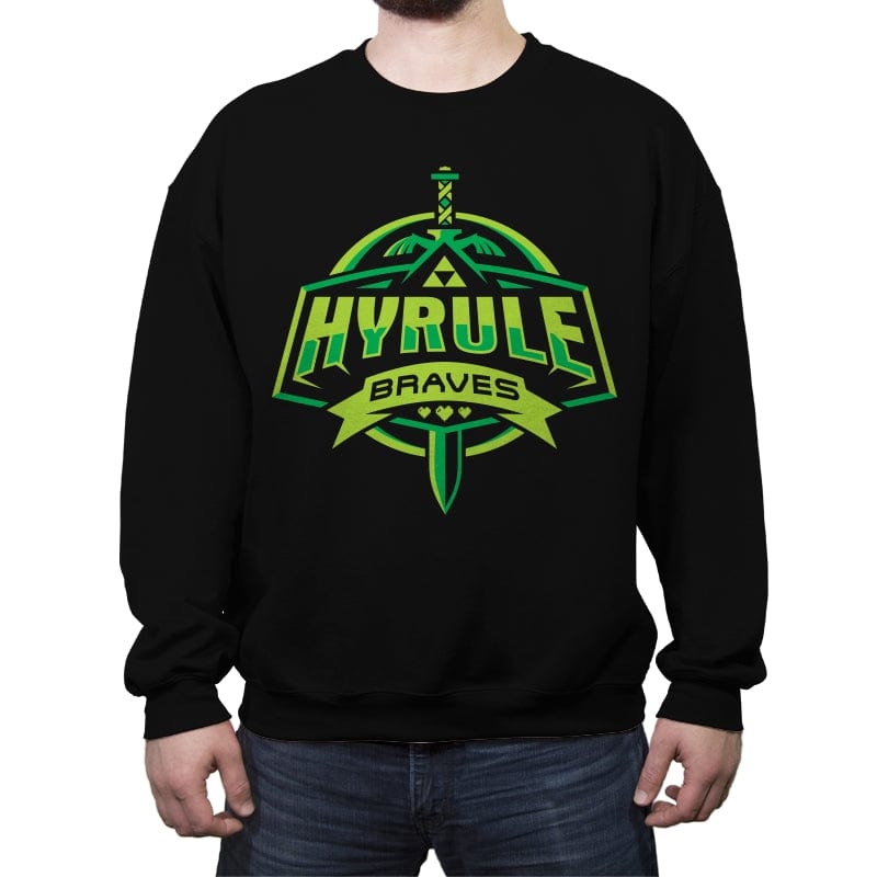 Hyrule Braves - Crew Neck Sweatshirt Crew Neck Sweatshirt RIPT Apparel Small / Black