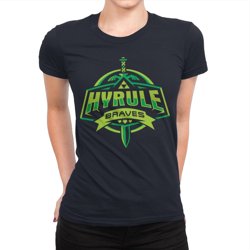 Hyrule Braves - Womens Premium T-Shirts RIPT Apparel Small / Midnight Navy