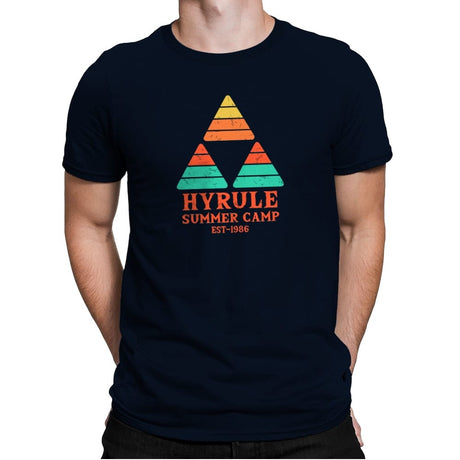 Hyrule Summer Camp - Mens Premium T-Shirts RIPT Apparel Small / Midnight Navy