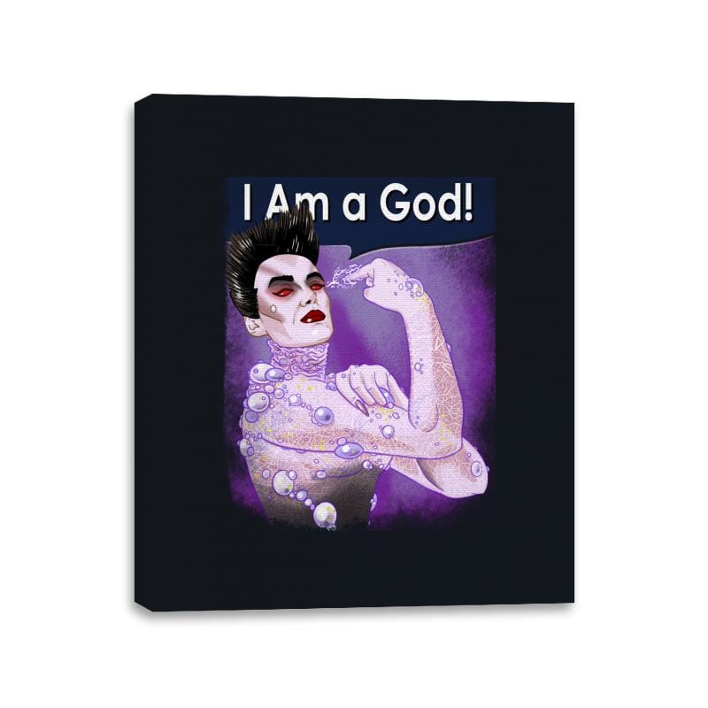 I Am a God! - Canvas Wraps Canvas Wraps RIPT Apparel 11x14 / Black