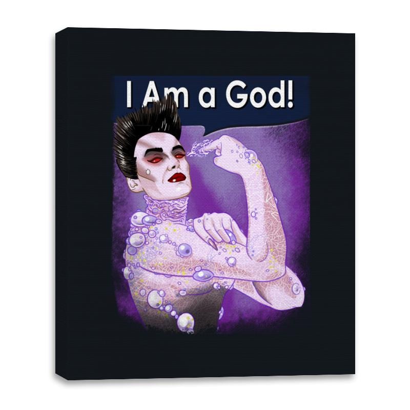 I Am a God! - Canvas Wraps Canvas Wraps RIPT Apparel 16x20 / Black
