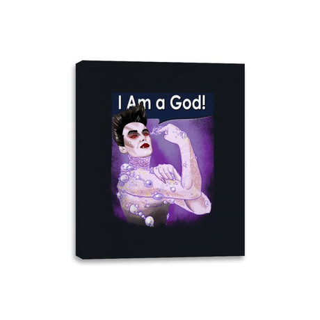 I Am a God! - Canvas Wraps Canvas Wraps RIPT Apparel 8x10 / Black