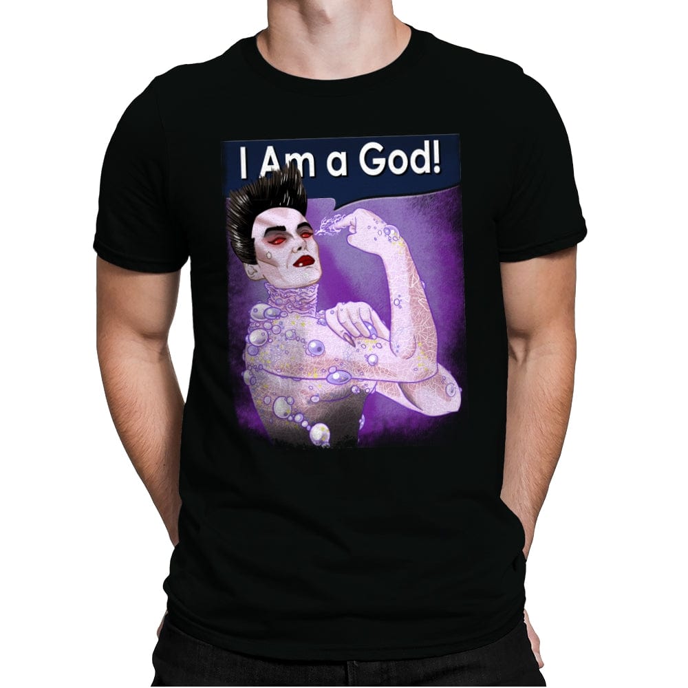 I Am a God! - Mens Premium T-Shirts RIPT Apparel Small / Black