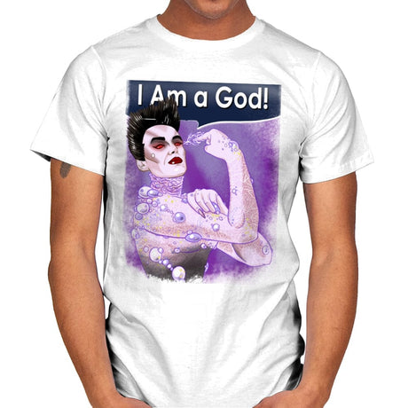 I Am a God! - Mens T-Shirts RIPT Apparel Small / White