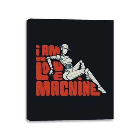 I am a Love Machine - Canvas Wraps Canvas Wraps RIPT Apparel 11x14 / Black