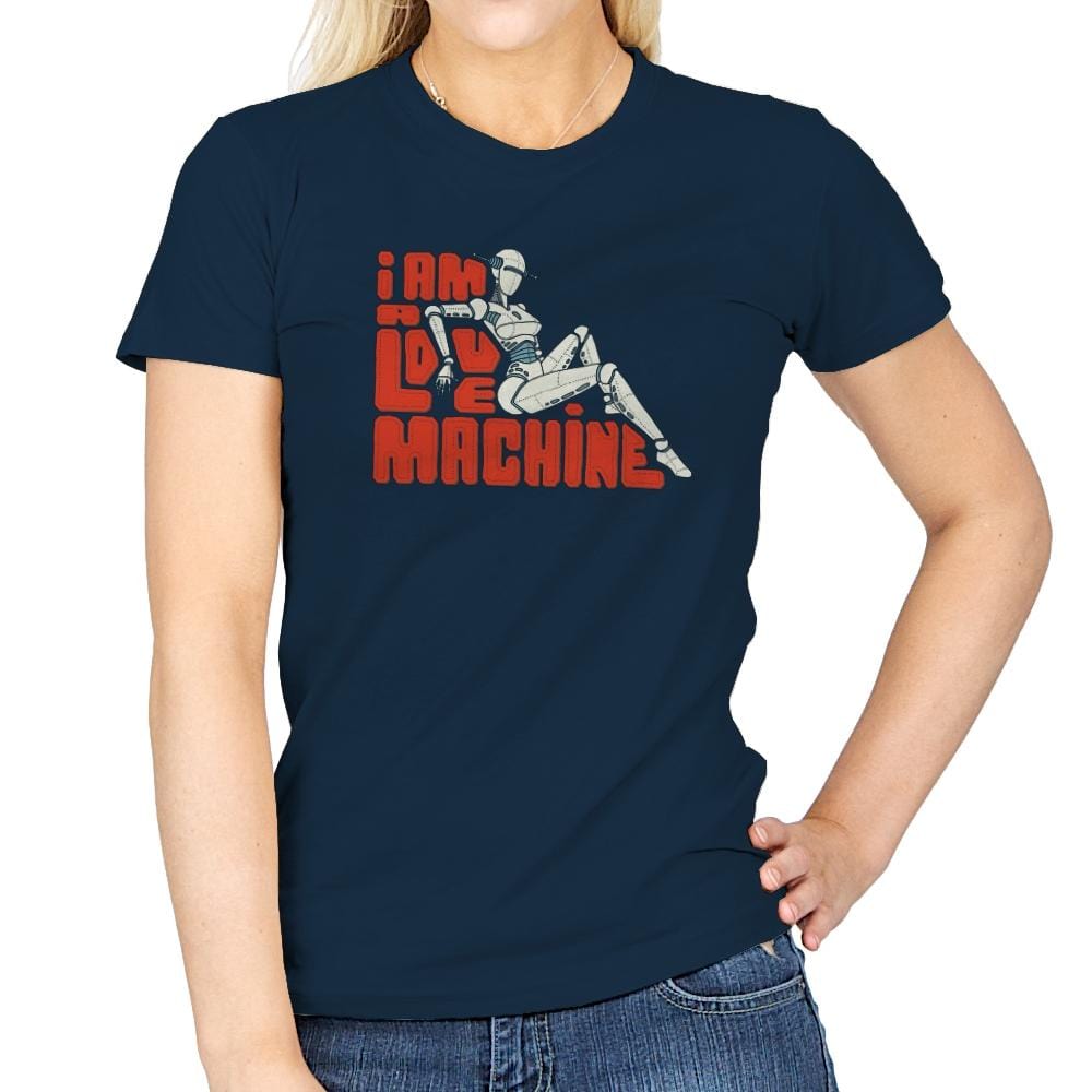 I am a Love Machine - Womens T-Shirts RIPT Apparel Small / Navy