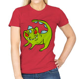 I Am Dinosaur - Womens T-Shirts RIPT Apparel Small / Red