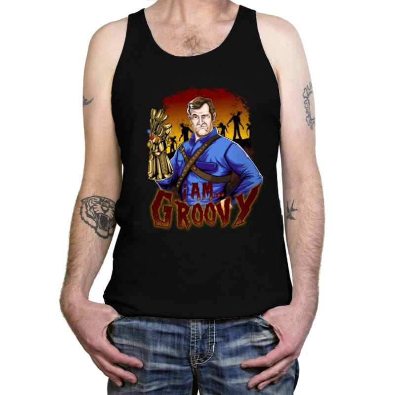 I am... Groovy  - Tanktop Tanktop RIPT Apparel X-Small / Black