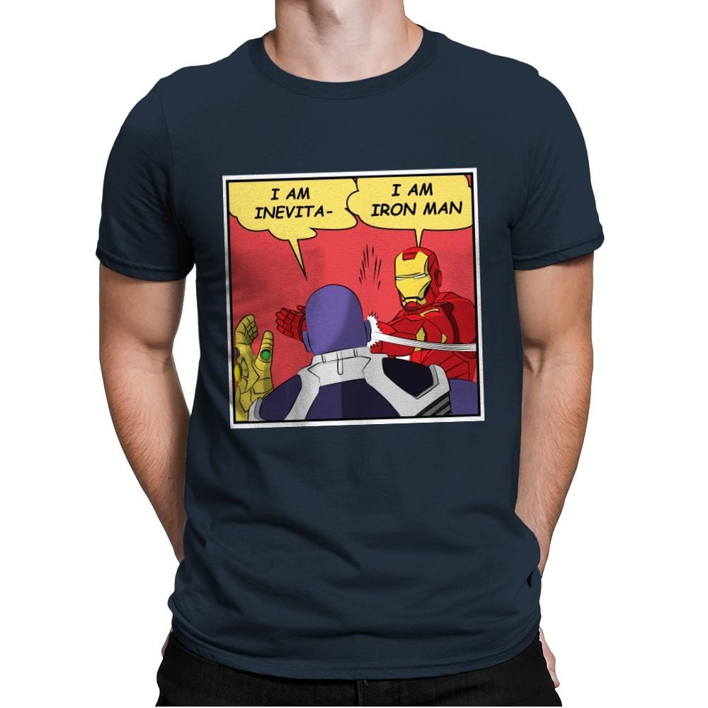 I am Iron - Mens Premium T-Shirts RIPT Apparel Small / Indigo