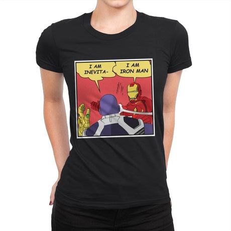 I am Iron - Womens Premium T-Shirts RIPT Apparel Small / Black