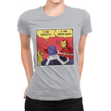 I am Iron - Womens Premium T-Shirts RIPT Apparel Small / Heather Grey