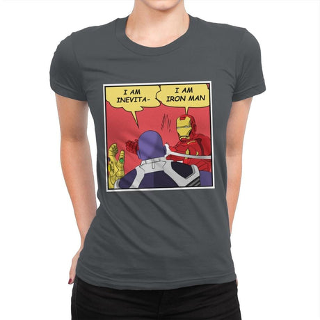I am Iron - Womens Premium T-Shirts RIPT Apparel Small / Heavy Metal