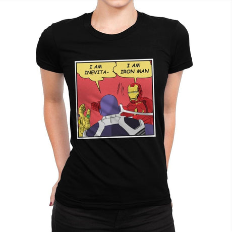 I am Iron - Womens Premium T-Shirts RIPT Apparel Small / Indigo