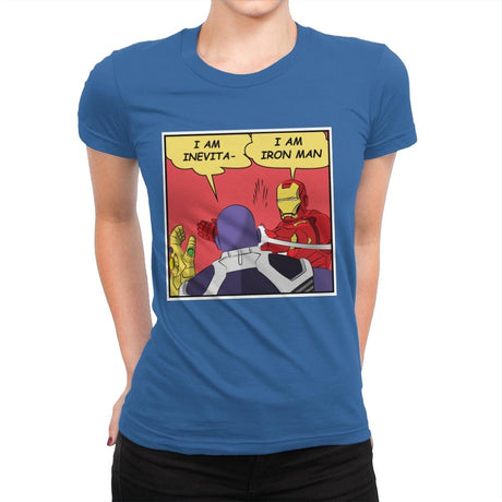 I am Iron - Womens Premium T-Shirts RIPT Apparel Small / Royal