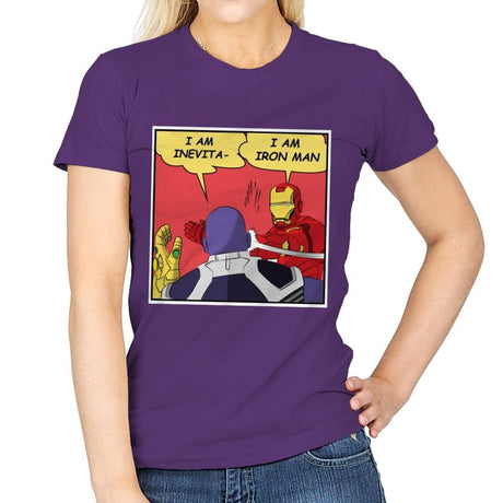 I am Iron - Womens T-Shirts RIPT Apparel Small / Purple