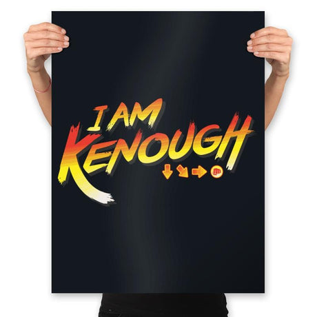 I Am Kenough - Prints Posters RIPT Apparel 18x24 / Black