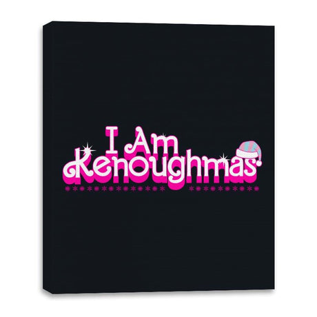 I Am Kenoughmas - Canvas Wraps Canvas Wraps RIPT Apparel 16x20 / Black