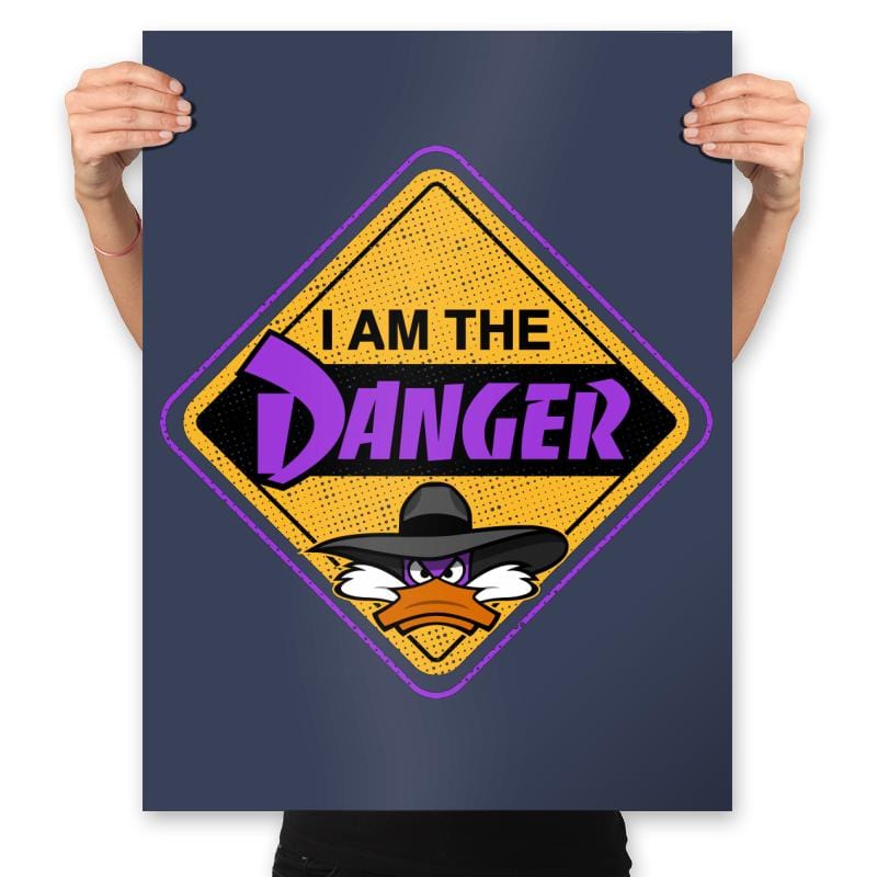 I Am The Dangerous - Prints Posters RIPT Apparel 18x24 / Navy