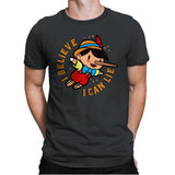 I Believe I Can Lie - Mens Premium T-Shirts RIPT Apparel Small / Heavy Metal