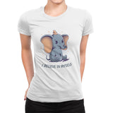 I Believe In Myself - Womens Premium T-Shirts RIPT Apparel Small / White