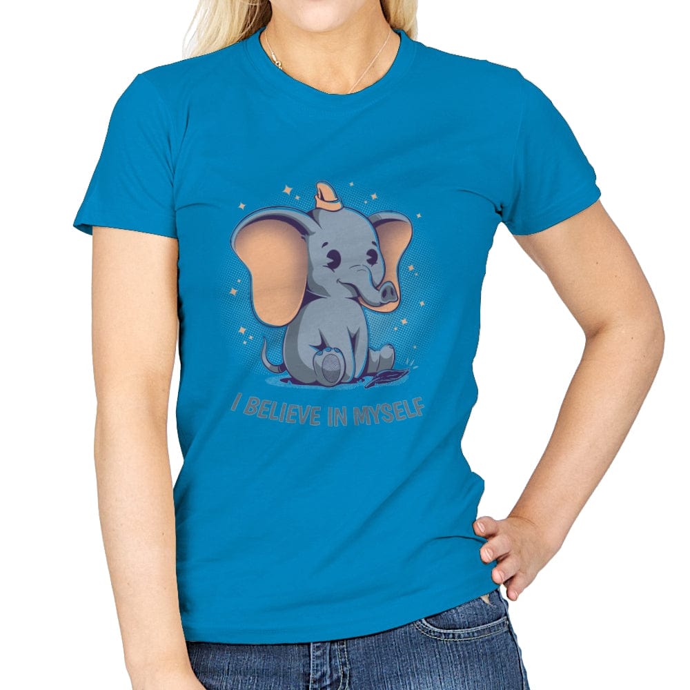 I Believe In Myself - Womens T-Shirts RIPT Apparel Small / Sapphire