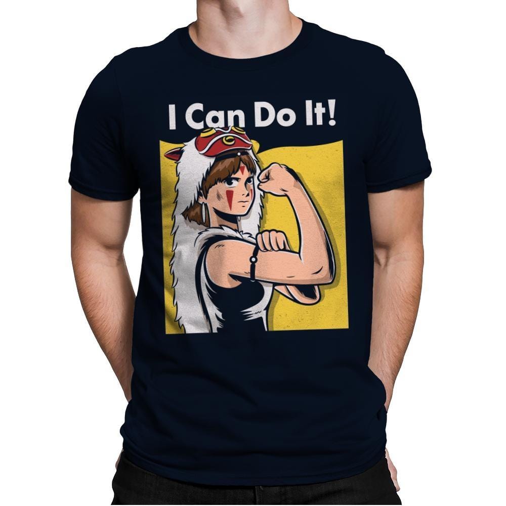 I Can Do It! - Mens Premium T-Shirts RIPT Apparel Small / Midnight Navy