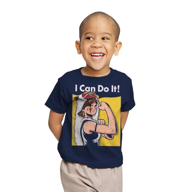 I Can Do It! - Youth T-Shirts RIPT Apparel X-small / Navy