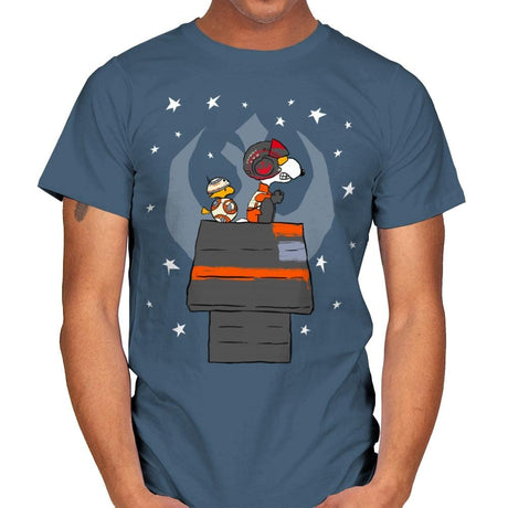 I can Fly Any Peanut - Mens T-Shirts RIPT Apparel Small / Indigo Blue