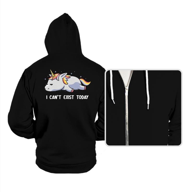 I Can't Exist Today - Hoodies Hoodies RIPT Apparel Small / Black