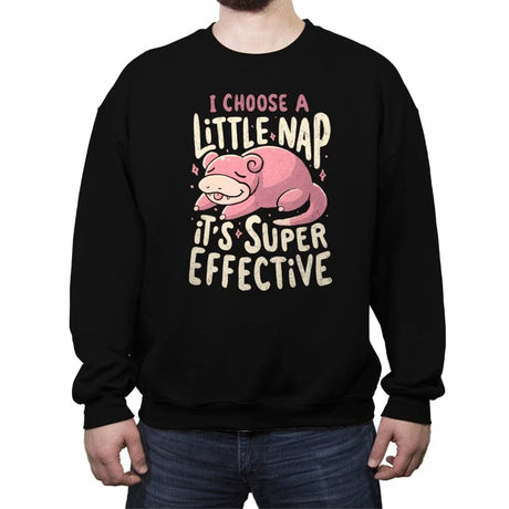 I Choose a Little Nap - Crew Neck Sweatshirt Crew Neck Sweatshirt RIPT Apparel Small / Black