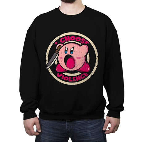I Choose Violence - Crew Neck Sweatshirt Crew Neck Sweatshirt RIPT Apparel Small / Black