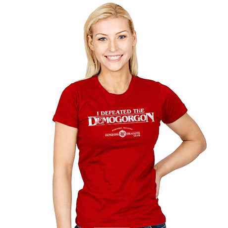 I Defeated The Demogorgon - Womens T-Shirts RIPT Apparel