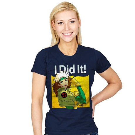 I did it - Womens T-Shirts RIPT Apparel Small / Navy
