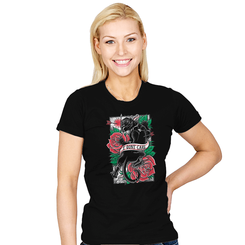 I DON'T CARE - Womens T-Shirts RIPT Apparel