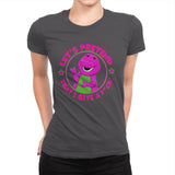 I Don't Give AF - Womens Premium T-Shirts RIPT Apparel Small / Heavy Metal