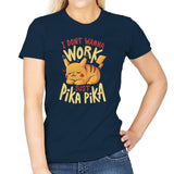 I Don’t Wanna Work - Womens T-Shirts RIPT Apparel Small / Navy