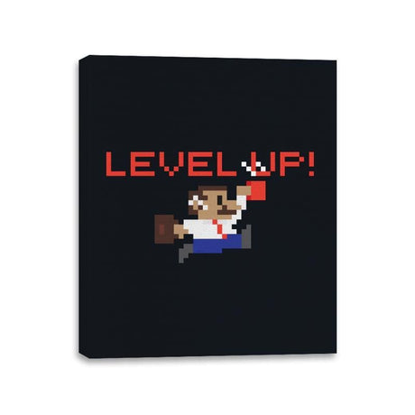 I Dont Get Older, I Level Up - Canvas Wraps Canvas Wraps RIPT Apparel 11x14 / Black