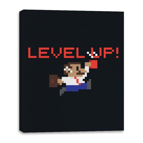 I Dont Get Older, I Level Up - Canvas Wraps Canvas Wraps RIPT Apparel 16x20 / Black